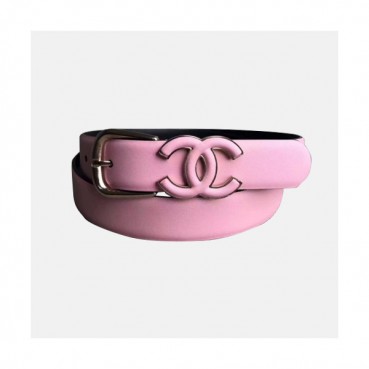 Chanel 2019 Ladies Classic CC Buckle Leather Belt - 샤넬 여성 클랙식 CC 버클 레더 벨트 Cnl0192x.Size(2.5cm).핑크