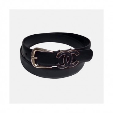 Chanel 2019 Ladies Classic CC Buckle Leather Belt - 샤넬 여성 클랙식 CC 버클 레더 벨트 Cnl0189x.Size(2.5cm).블랙