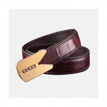 Gucci 2019 Mens Business Leather Belt - 구찌 남성 비지니스 자동 버클 레더 벨트 Guc0727x.Size(5.0cm).2컬러(블랙은장/브라운금장)