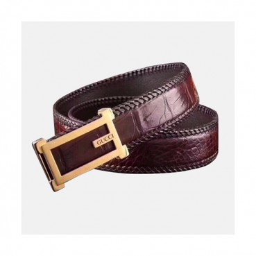 Gucci 2019 Mens Business Leather Belt - 구찌 남성 비지니스 자동 버클 레더 벨트 Guc0728x.Size(5.0cm).2컬러(블랙은장/브라운금장)