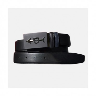 Salvatore Ferragamo 2019 Mens Box Buckle  Leather Belt - 살바토레 페라가모 남성 박스 버클  레더 벨트 Fer0153x.Size(3.4cm).블랙실버