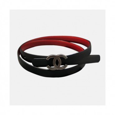 Chanel 2019 Ladies Vinage Classic CC Buckle Leather Belt - 샤넬 여성 빈티지 클래식 CC 버클 레더 벨트 Cnl0186x.Size(2.5cm).블랙은장