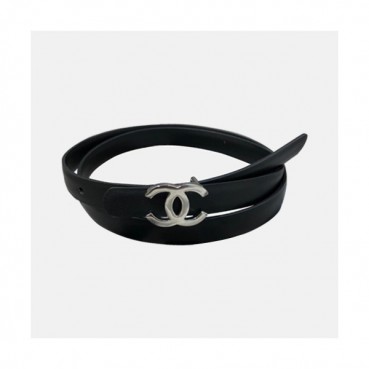 Chanel 2019 Ladies Classic CC Buckle Leather Belt - 샤넬 여성 클랙식 CC 버클 레더 벨트 Cnl0182x.Size(2.5cm).블랙은장