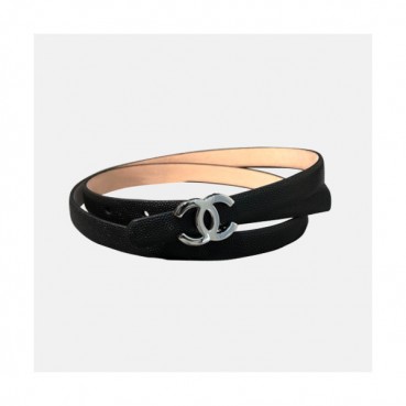 Chanel 2019 Ladies Classic CC Buckle Leather Belt - 샤넬 여성 클랙식 CC 버클 레더 벨트 Cnl0179x.Size(2.5cm).블랙은장