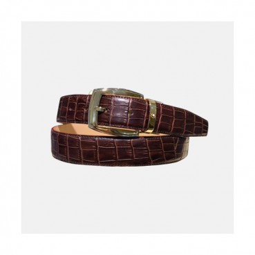 Montblanc 2019 Mens Business Leather Belt - 몽블랑 신상 남성 비지니스 레더 벨트 Mont0034x.Size(3.2cm).브라운금장