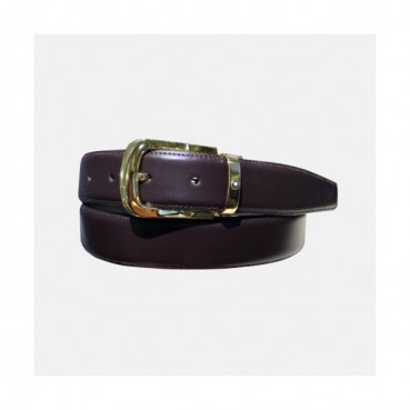 Montblanc 2019 Mens Business Leather Belt - 몽블랑 신상 남성 비지니스 레더 벨트 Mont0031x.Size(3.2cm).브라운금장