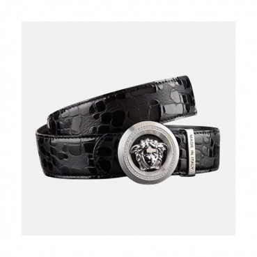 Versace 2019 Mens Palazzo Medusa Steel Buckle Leather Bellt - 베르사체 남성 메두사 스틸 버클 레더 벨트 Ver0130x.Size(3.5cm).2컬러(블랙은장/브라운금장)
