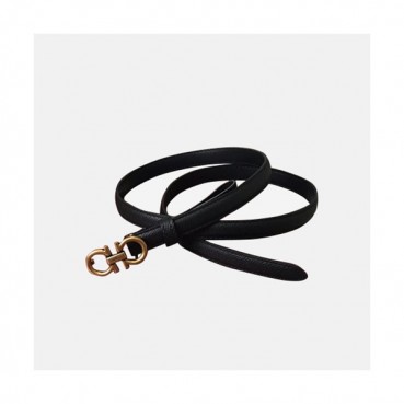 Salvatore Ferragamo 2019 Ladies Gancini Leather Belt - 살바토레 페라가모 여성 간치니 레더 벨트 Fer0151x.Size(2.0cm).블랙