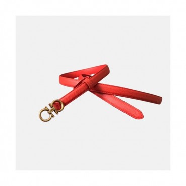 Salvatore Ferragamo 2019 Ladies Gancini Leather Belt - 살바토레 페라가모 여성 간치니 레더 벨트 Fer0150x.Size(2.0cm).레드