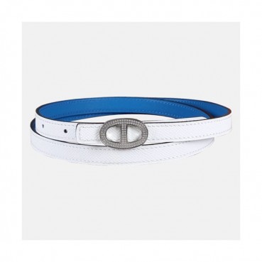 Hermes 2019 Ladies Swarovski Crystal Leather Constance Belt - 에르메스 여성 스와로브스키 크리스탈 가죽 콘스탄스 벨트 Her0111x.Size(2.0cm).화이트