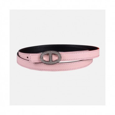 Hermes 2019 Ladies Swarovski Crystal Leather Constance Belt - 에르메스 여성 스와로브스키 크리스탈 가죽 콘스탄스 벨트 Her0109x.Size(2.0cm).연핑크