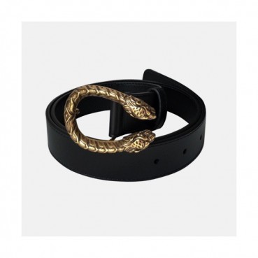 Gucci 2019 Ladies Embellished Vintage Steel Buckle Leather Belt - 구찌 여성 엠벨리쉬 빈티지 스틸 버클 레더 벨트 Guc0718x.Size(3.0cm).2컬러(블랙금장/블랙은장)
