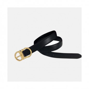 Salvatore Ferragamo 2019 Ladies Gancio Leather Belt - 살바토레 페라가모 여성 간치오 레더 벨트 Fer0147x.Size(2.5CM).블랙