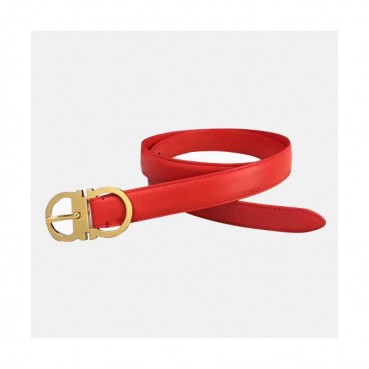 Salvatore Ferragamo 2019 Ladies Gancio Leather Belt - 살바토레 페라가모 여성 간치오 레더 벨트 Fer0145x.Size(2.5CM).레드