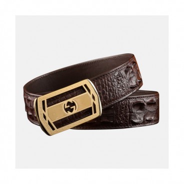 [커스텀급]Gucci 2019 Mens Box Initial Logo Leather Belt - 구찌 남성 박스 이니셜 로고 버클 레더 벨트 Guc0713x.Size(3.8cm).2컬러(블랙은장/브라운금장)