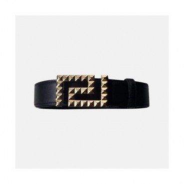 Versace 2019 Mens Medusa Steel Buckle Leather Bellt - 베르사체 남성 메두사 스틸 버클 레더 벨트 Ver0124x.Size(3.5cm).블랙금장