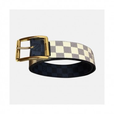Louis vuitton 2019 Mens Damier Reversible Business Leather Belt - 루이비통 남성 다미에 리버서블 비지니스 레더 벨트 Lou0741.Size(4.0cm).3컬러(아이보리금장/아이보리은장/아이보리검장)