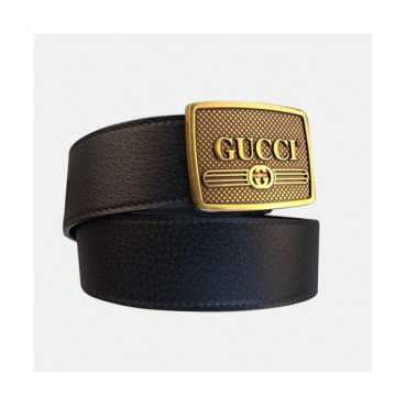 [매장판]Gucci 2019 MM/WM Box Logo Buckle Leather Belt - 구찌 남자 박스 로고 버클 레더 벨트 Guc0706x.Size(4.0cm).블랙금장