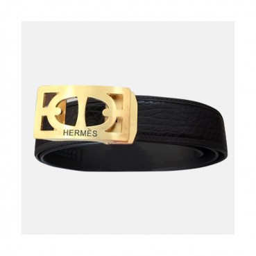 Hermes 2019 Mens Licol Leather Constance Belt - 에르메스 남성 리콜 가죽 콘스탄스 벨트 Her0101x.Size(3.5cm).블랙금장