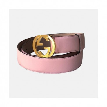 Gucci 2019 Ladies GG Buckle Business Leather Belt - 구찌 신상 여성 GG 버클 비지니스 레더 벨트 Guc0693x.Size(3.7cm).핑크금장