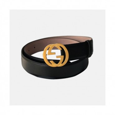 Gucci 2019 Mens GG Buckle Business Leather Belt - 구찌 신상 남성 GG 버클 비지니스 레더 벨트 Guc0692x.Size(3.7cm).블랙금장