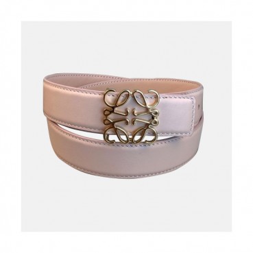 [매장판]Loewe 2019 Reversible Leather Bellt - 로에베 여성 양면 레더 벨트 Loe0017x.Size(3.0cm).연핑크