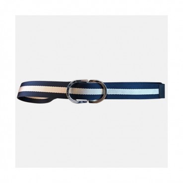 [매장판]Bvlgari 2019 Mens  Gancio Logo Elastik Belt - 불가리 남성 간치오 로고 엘라스틱 벨트 Bvl001x.Size(4.0cm).네이비