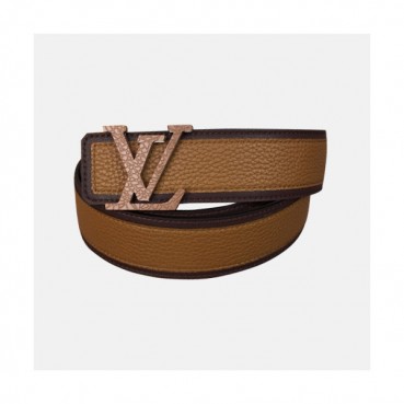 Louis vuitton 2019 Mens Initial Logo Leather Belt M0030 - 루이비통 남성 이니셜 로고 레더 벨트 Lou0737x.Size(4.0cm).브라운