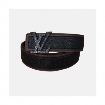 Louis vuitton 2019 Mens Initial Logo Leather Belt M0030 - 루이비통 남성 이니셜 로고 레더 벨트 Lou0736x.Size(4.0cm).블랙