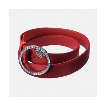 Chanel 2019 Ladies Satin CC Buckle Leather Belt - 샤넬 여성 새틴 CC 버클 레더 벨트 Cnl0167x.Size(3.0CM).레드