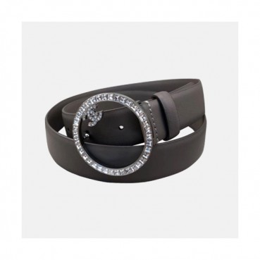 Chanel 2019 Ladies Satin CC Buckle Leather Belt - 샤넬 여성 새틴 CC 버클 레더 벨트 Cnl0165x.Size(3.0CM).그레이