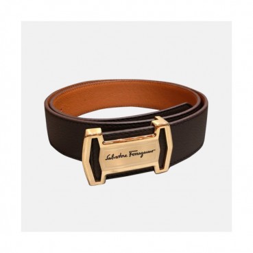Salvatore Ferragamo 2019 Mens Box Logo Togo Leather Belt - 살바토레 페라가모 남성 박스로고  레더 벨트 Fer0140x.Size(3.5CM).2컬러(브라운금장/블랙은장)