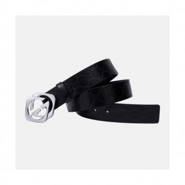 Gucci 2019 Mens GG Buckle Business Leather Belt - 구찌 신상 남성 GG 버클 비지니스 레더 벨트 Guc0682x.Size(4.0cm).블랙은장