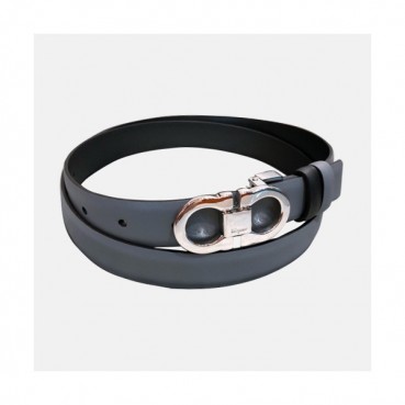 Salvatore Ferragamo 2019 Ladies Gancini Leather Belt - 살바토레 페라가모 여성 간치니 레더 벨트 Fer0128x.Size(2.5CM).그레이은장