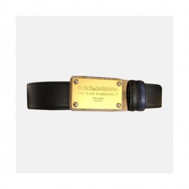 Dolce&Gabbana 2019 Mens Classic Box Buckle Leather Belt - 돌체앤가바나 클랙식 박스 버클 레더 벨트 Dol0144x.Size(3.5CM).골드