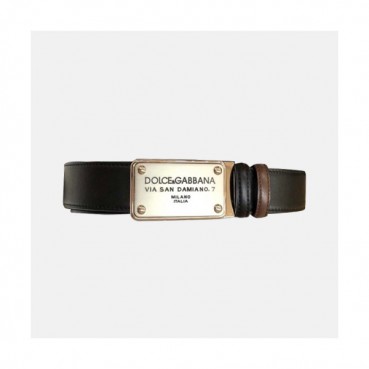 Dolce&Gabbana 2019 Mens Classic Box Buckle Leather Belt - 돌체앤가바나 클랙식 박스 버클 레더 벨트 Dol0143x.Size(3.5CM).로즈골드