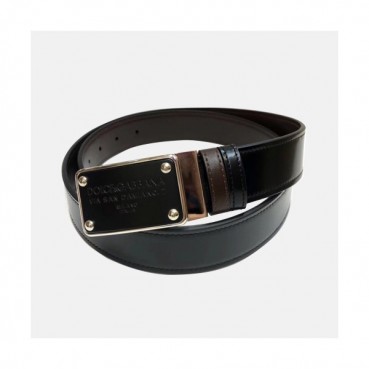 Dolce&Gabbana 2019 Mens Classic Box Buckle Leather Belt - 돌체앤가바나 클랙식 박스 버클 레더 벨트 Dol0142x.Size(3.5CM).블랙