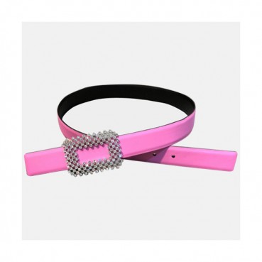 Roger Vivier 2019 Ladies Leather Satin Belt - 로저비비에 여성 새틴 레더 벨트 Rog0022x.Size(3.0cm).핫핑크