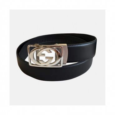 Gucci 2019 Mens GG Buckle Leather Belt - 구찌 신상 남성 GG 버클 레더 벨트 Guc0667x.Size(3.8cm).블랙은장