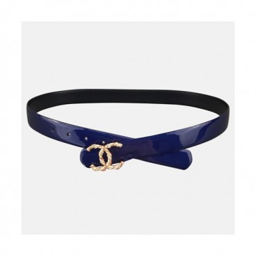[매장판]Chanel 2019 Ladies Classic CC Buckle Leather Belt - 샤넬 여성 클랙식 CC 버클 레더 벨트 Cnl0152x.Size(3.0CM).네이비