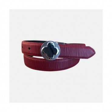 Van Cleef & Arpels 2019 Ladies Leather Belt - 반클리프 앤 아펠 여성 레더 벨트 Van004x.Size(2.5cm).버건디