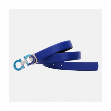 Salvatore Ferragamo 2019 Ladies Gancini Leather Belt - 살바토레 페라가모 여성 간치니 레더 벨트 Fer0120x.Size(2.5CM).블루