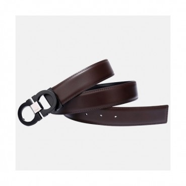 Salvatore Ferragamo 2019 Mens Gancini Leather Belt - 살바토레 페라가모 남성 간치니 레더 벨트 Fer0116x.Size(3.5CM).브라운검장