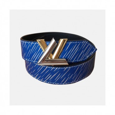 Louis vuitton 2019 Ladies Initial Logo Leather Belt - 루이비통 여성 이니셜 로고 레더 벨트 Lou0730x.Size(3.0cm).블루금장