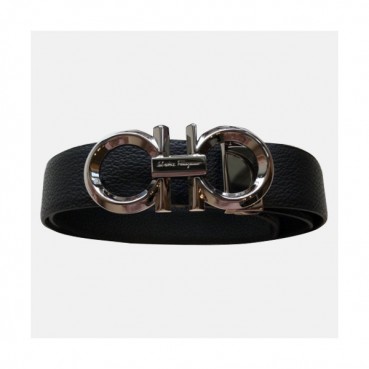 Salvatore Ferragamo 2019 Mens Gancio Leather Belt - 살바토레 페라가모 남성 간치니 레더 벨트 Fer0125x.Size(3.5CM).블랙은장