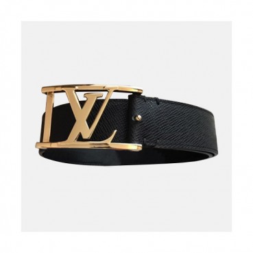 [매장판]Louis vuitton 2019 Mens Initial Metro Pole Leather Belt M9059T - 루이비통 남성 이니셜 메트로 레더 벨트 Lou0727x.Size(3.5cm).블랙금장