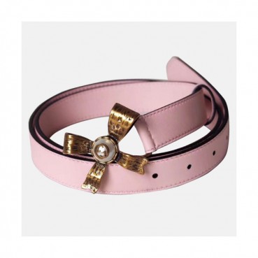 Gucci 2019 Ladies Flower Buckle Leather Belt - 구찌 신상 여성 플라워 버클 레더 벨트 Guc0649x.Size(2.5cm).연핑크