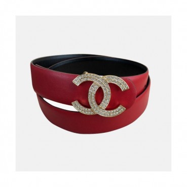 Chanel 2019 Ladies CC Juwel Buckle Leather Belt - 샤넬 여성 CC 쥬얼리 버클 레더 벨트 Cnl0141x.Size(3.0CM).레드금장