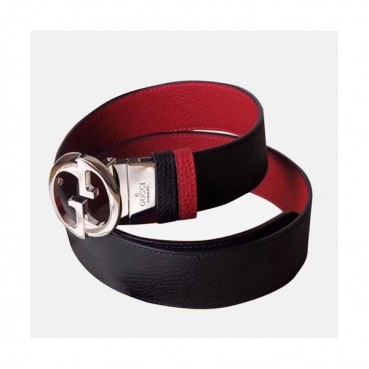 Gucci 2019 Mens GG Buckle Leather Belt - 구찌 신상 남성 GG 버클 레더 벨트 Guc0645x.Size(4.0cm).블랙은장