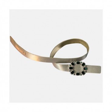 [매장판]Roger Vivier 2019 Ladies Crown Jewels Leather Belt - 로저비비에 여성 실크 쥬얼리 벨트 Rog0011x.Size(3.0cm).아이보리